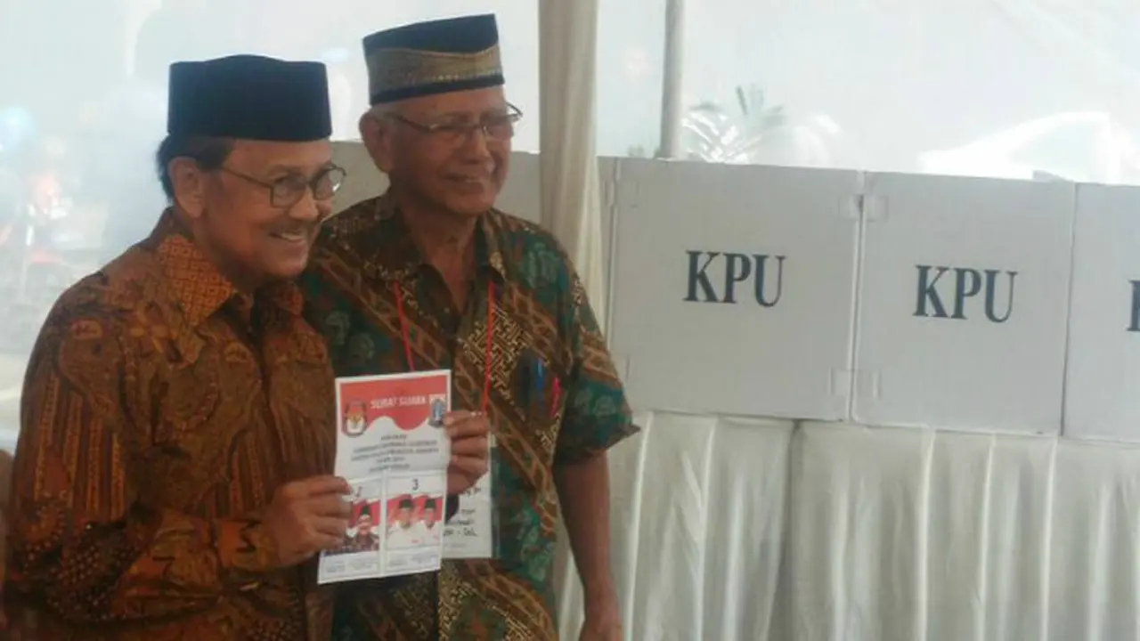 Habibie Ikut Coblos Pilkada DKI 2017 Putaran Kedua