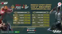 Live Streaming IESF 14th World Esports Championship 2022 di Vidio, 5-6 Desember