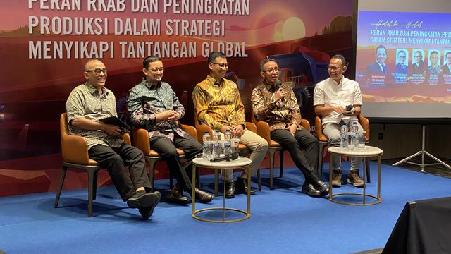 Presiden Direktur PT Vale Indonesia Tbk, Bernardus Irmanto dalam konferensi pers E2S, di Jakarta, Rabu (8/4/2026). (Liputan6.com/Tian)