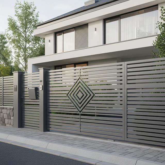 Model Pagar Rumah Baja Ringan Minimalis 2025 (Image by Gemini AI)