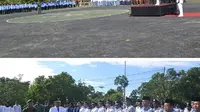 Bupati Waykanan memimpin upacara (Doc Pemkab Waykanan)