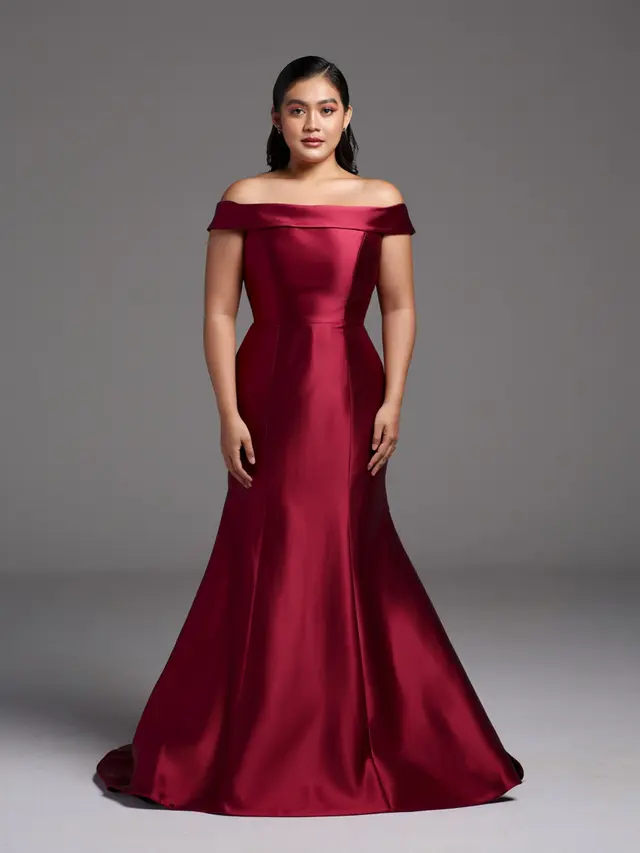 Baju Pesta Mermaid Cut Plus Size
