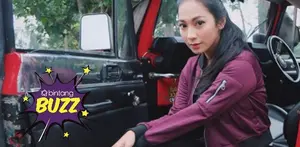 Aktris cantik Dinda Kirana mengalami cidera ringan pada kepalanya saat bermain skateboard.