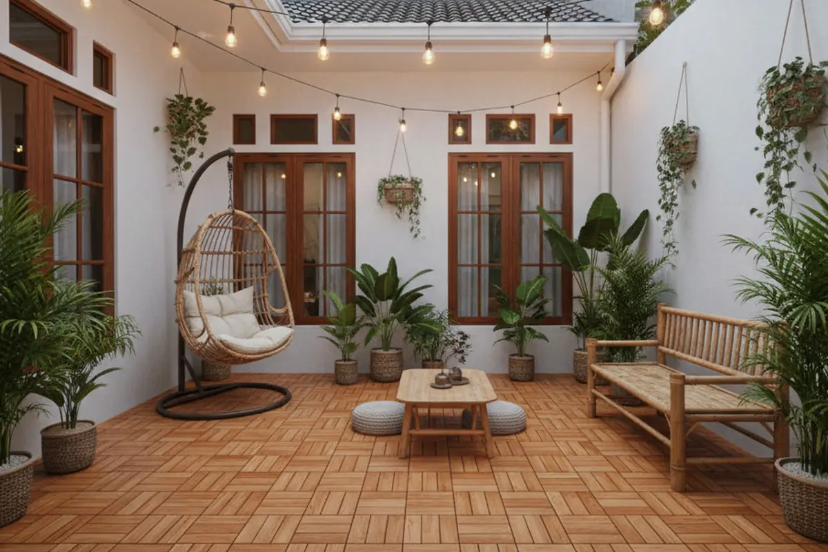 7 Halaman Belakang Rumah Kecil Tapi Estetik untuk Spot Foto Instagramable, Cocok Buat Nongkrong Santai di Rumah