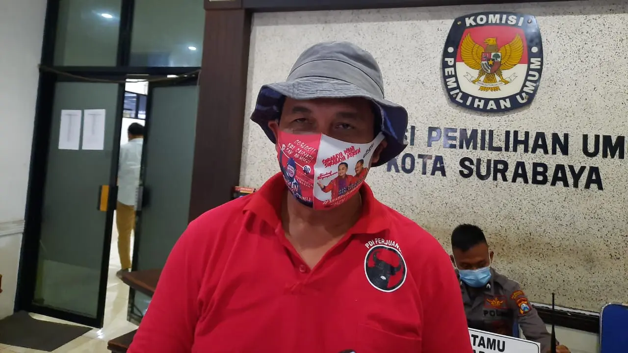 Liaison Officer (LO) paslon wali dan wakil wali Kota Surabaya, Eri Cahyadi dan Armuji, Wimbo Ernanto