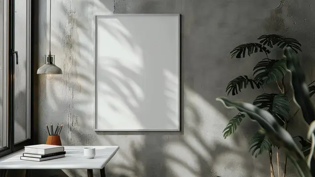 Ilustrasi dinding kantor