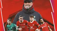 Liverpool - Jurgen Klopp, Caoimhin Kelleher, Kostas Tsimikas, Harvey Elliott, Cody Gakpo (Bola.com/Adreanus Titus)
