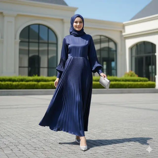 Gamis Terbaru Bahan Silk