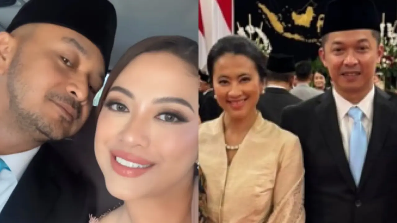 Cynthia Ganesha Istri Giring dan Ami Gumelar Istri Taufik Hidayat saat Pelantikan Wakil Menteri