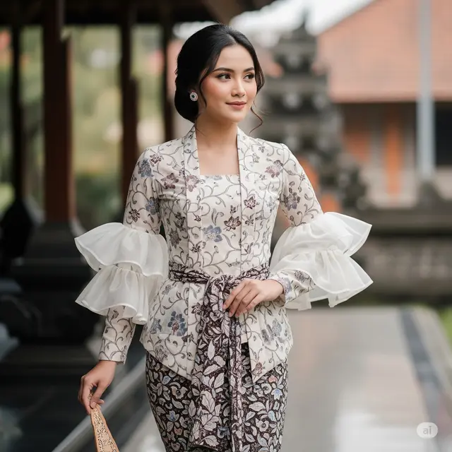 Kebaya Modern Batik Tulis