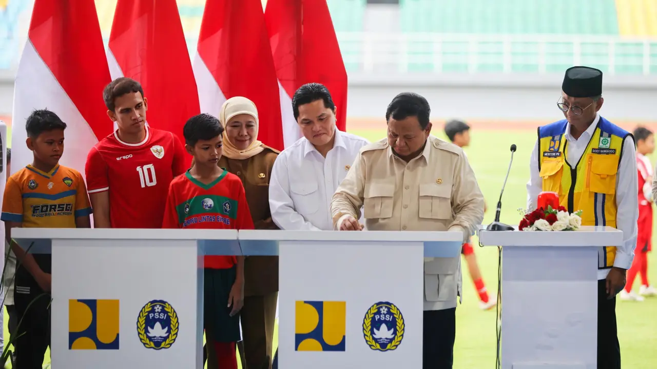Presiden Prabowo Resmikan 17 Stadion Berstandar FIFA