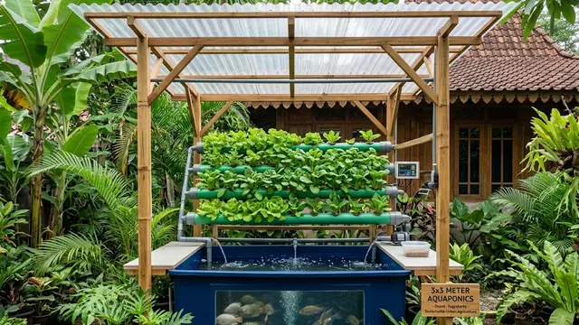 Sistem Aquaponik Sederhana untuk Lahan Mikro
