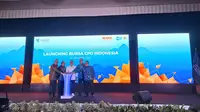 Menteri Perdagangan (Mendag) Zulkifli Hasan meluncurkan Bursa CPO di Hotel Mulia, Senayan, Jakarta Pusat, Jumat (13/10/2023). (Ayu/Merdeka.com)