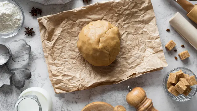 Ilustrasi adonan dalam wadah