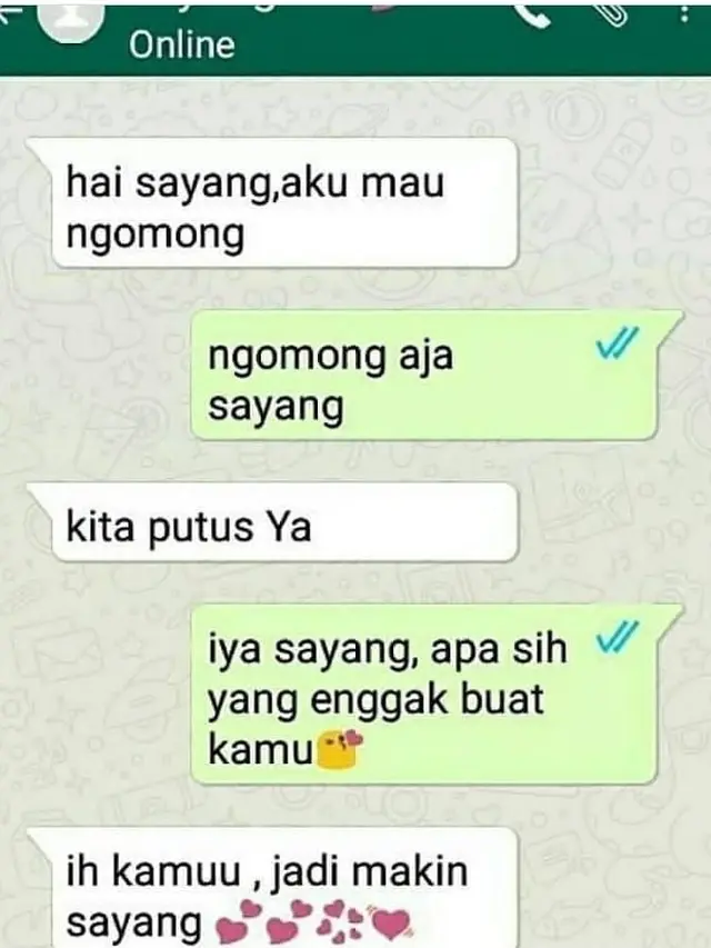 6 Chat Pacar Minta Putus Ini Alasannya Unik, Bikin Geregetan
