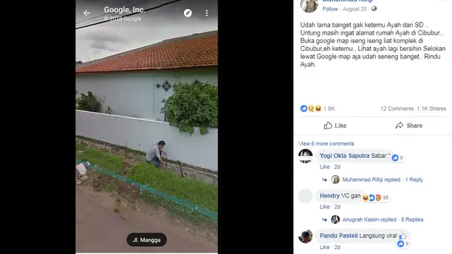 8 Tahun Tak Bertemu, Pemuda ini Malah Temukan Ayahnya di Google Maps