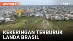 Brasil sedang menghadapi kekeringan terburuk dalam lebih dari tujuh dekade, dengan 59% wilayahnya terdampak. Sungai-sungai utama di Amazon, termasuk Sungai Solimoes, mengalami penurunan permukaan air yang ekstrem, memutus akses bagi puluhan komunitas...