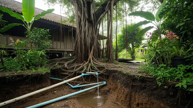 3 Cara Mencegah Akar Pohon Merusak Pipa Rumah Sebelum Terlambat