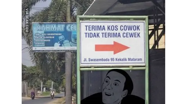 6 Tulisan Nyeleneh Terima Kos Ini Bikin Geleng Kepala