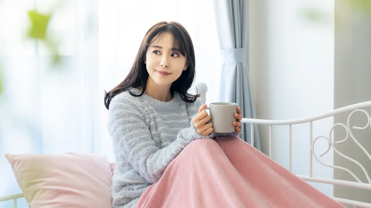 wanita januari selimut