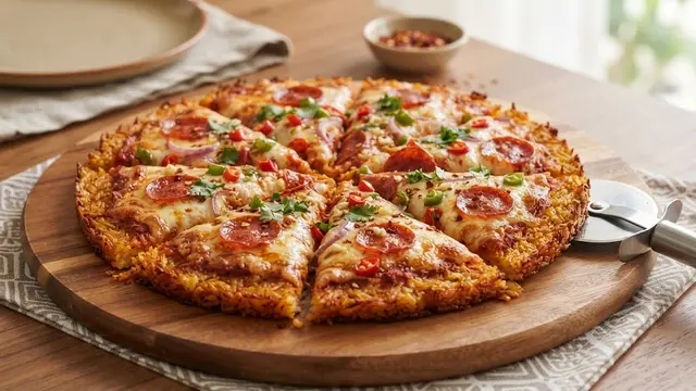 Resep Pizza Nasi Pedas