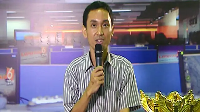 Kristianus Pengunjung Peserta Presenter di Indonesia Broadcaster Expo 2013