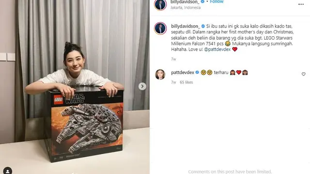 Satu Tahun Menikah, Ini 7 Potret Kemesraan Billy Davidson Bersama Istri