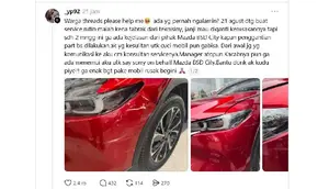 Mobil Mazda Ditabrak Saat Servis, Pemilik Keluhkan Sikap Dealer