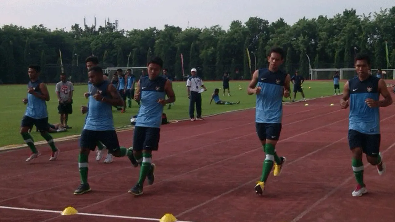 Timnas U-23 Indonesia Berlatih Fisik