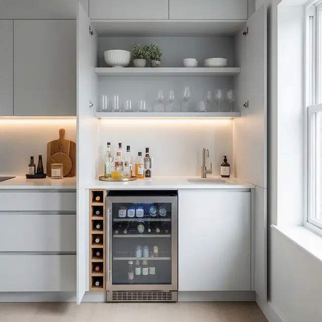 Mini Bar Dapur Minimalis (AI Generated)