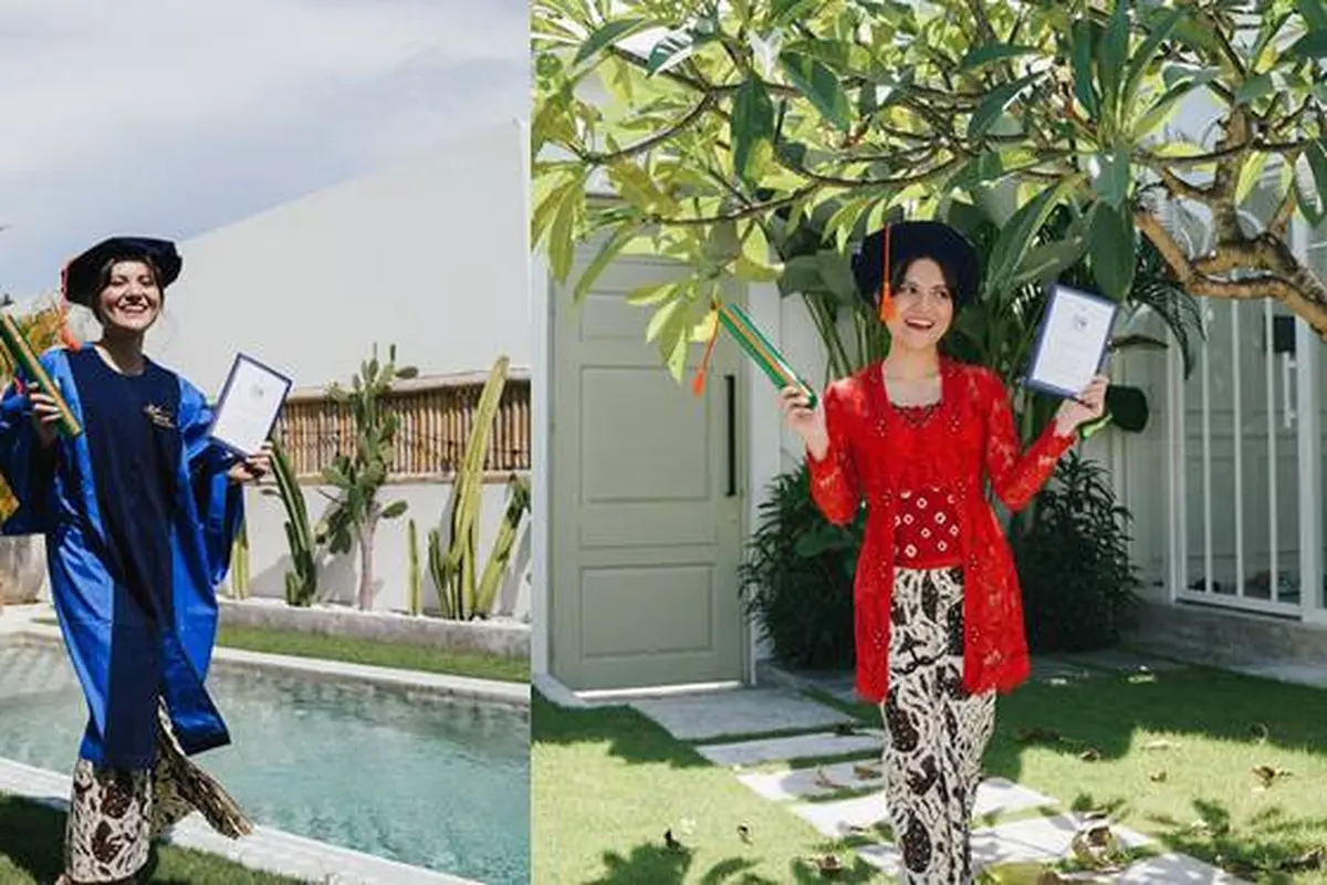 Tampil Pakai Toga, Ini 6 Potret Wisuda Marsha Aruan di Bali Bersama Keluarga