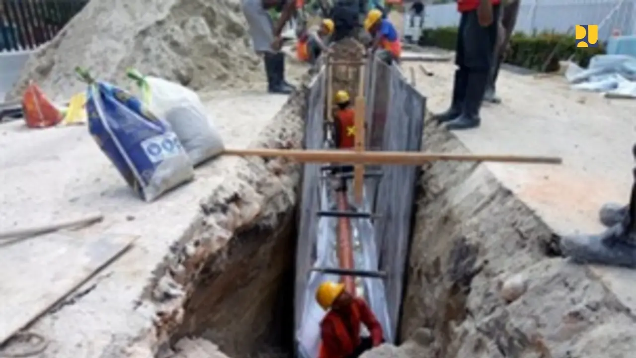 Jaringan Perpipaan Air Limbah di Pekanbaru, Riau. Dok Kementerian PUPR
