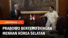 Menteri Pertahanan, Prabowo Subianto menerima kunjungan kehormatan Menteri Administrasi Program Akuisisi Pertahanan Korea Selatan, Eom Donghwan, di Kantor Kementerian Pertahanan, Jakarta, pada Jumat siang.