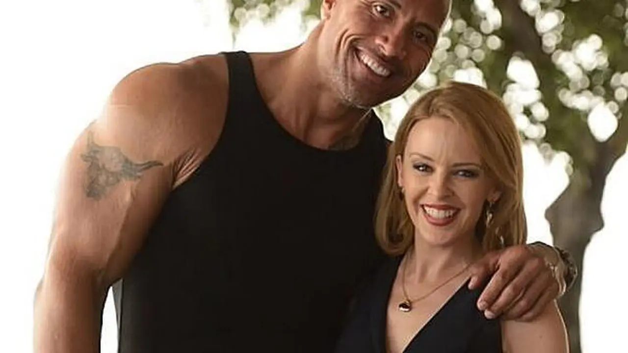 Kylie Minogue Susul The Rock di San Andreas