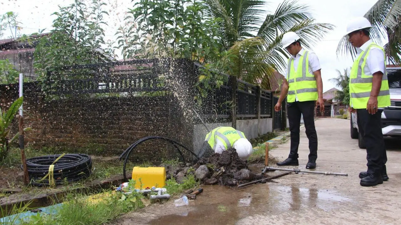 Kementerian PUPR menjalankan program hibah air minum di Kota Padang. (Dok Kementerian PUPR)