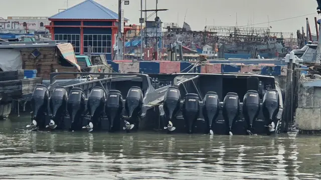 Kapal HSC yang digunakan untuk menyelundupkan rokok disita bea cukai sebagai barang bukti: (Foto: Liputan6.com/Bea Cukai-Ajang Nurdin)