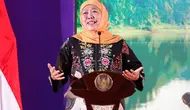 Gubernur Jatim Khofifah Indar Parawansa. (Dian Kurniawan/Liputan6.com)