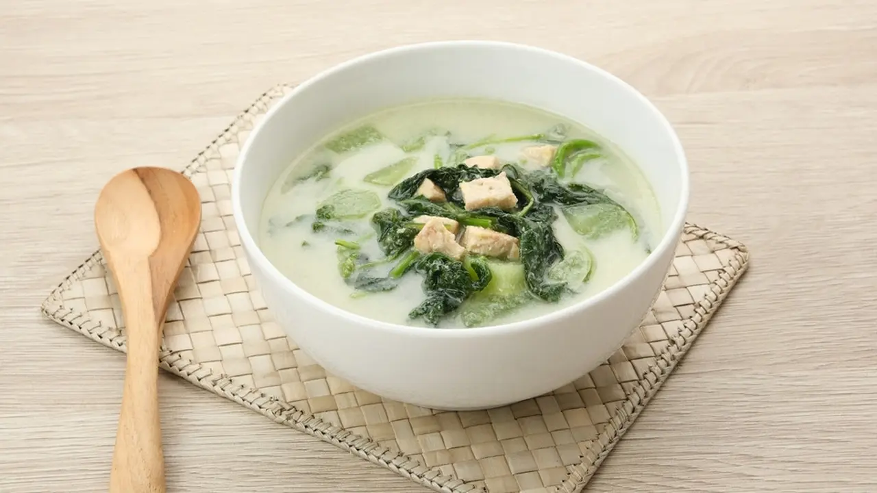 santan bobor bayam kangkung sawi