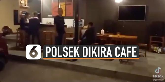 VIDEO: Kocak, Wanita Tersesat di Kantor Polisi Gara-Gara Lampu