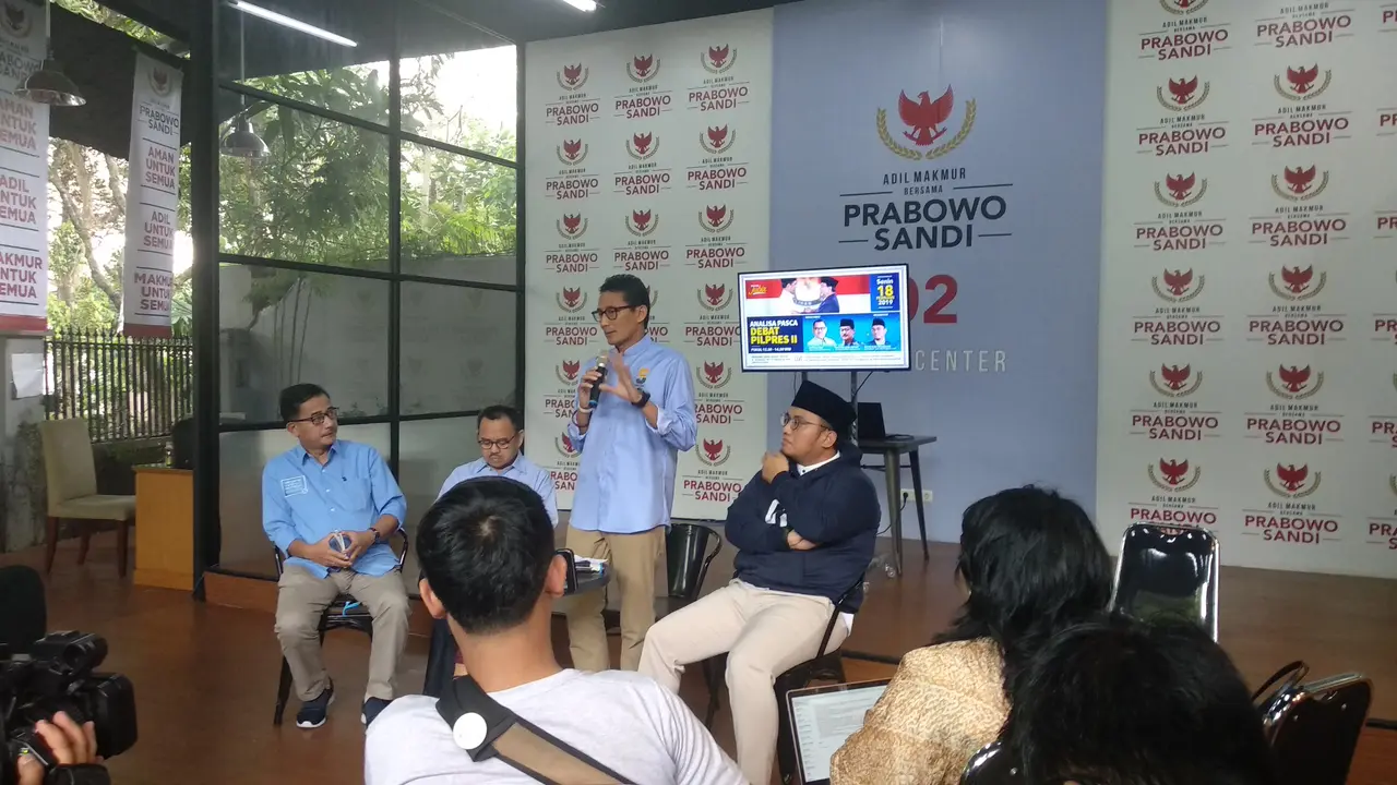 Cawapres nomor urut 02 Sandiaga Uno