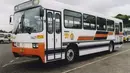 Baru-baru ini warna dan motif dari bus ini kembali diaplikasikan ke Transjakarta Vintage Series. (Source: Ist)