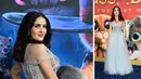 Foto kolase Salma Hayek saat menghadiri pemutaran perdana film "Puss in Boots: The Last Wish" di Jazz di Lincoln Center Frederick P. Rose Hall di New York pada Selasa, 13 Desember 2022. (Photo by Evan Agostini/Invision/AP)