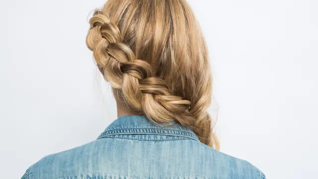 Ilustrasi Kepang Dutch Braid