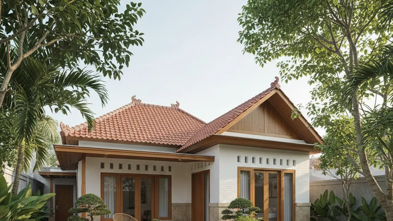Model Rumah Kecil dengan Taman Belakang Luas