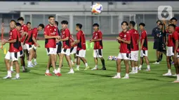 Latihan ini menjadi persiapan Timnas Indonesia U-23 jelang ASEAN U-23 Championhsip 2025 yang berlangsung 15-29 Juli mendatang. (Liputan6.com/Helmi Fithriansyah)