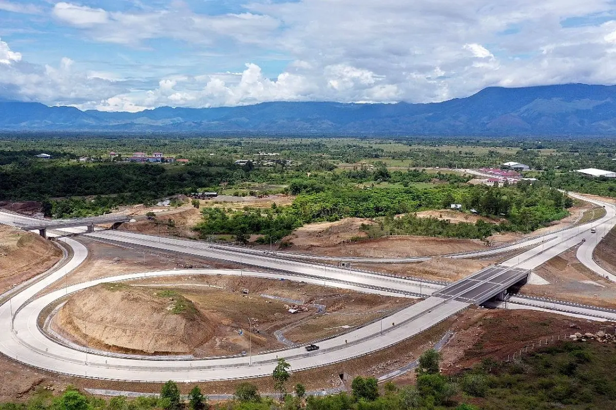 Jalan Tol Sigli Banda Aceh (Sibanceh) Seksi 4 (Indrapuri–Blang Bintang) yang menjadi bagian dari Jalan Tol Trans Sumatera (JTTS) sepanjang 2.765 km. (Dok Hutama Karya)