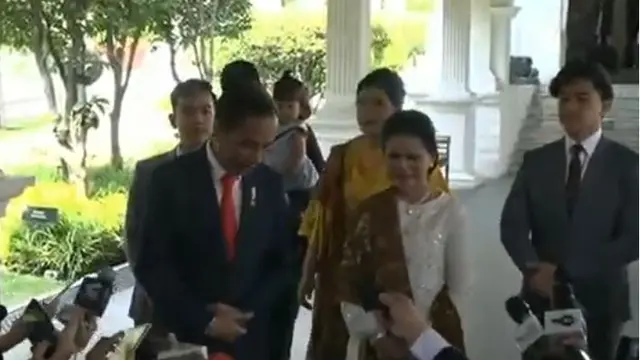 Tampilan Jokowi dan Keluarga dalam Pelantikan Presiden 2019-2024, Poni Kaesang Bikin Salah Fokus