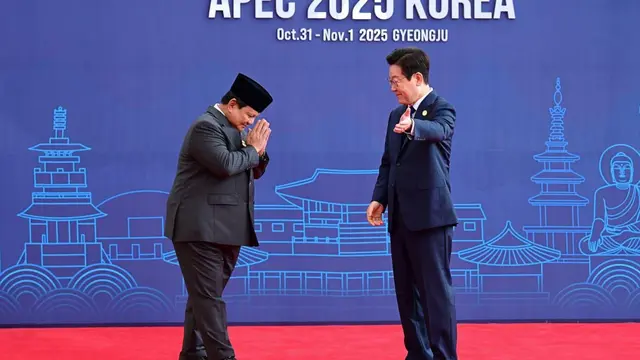 Prabowo dan Presiden Lee di APEC 2025 Korea