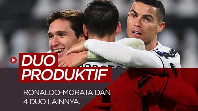 MOTION GRAFIS: Duo Penyerang Paling Produktif di Eropa, Cristiano Ronaldo-Alvaro Morata Paling Buncit
