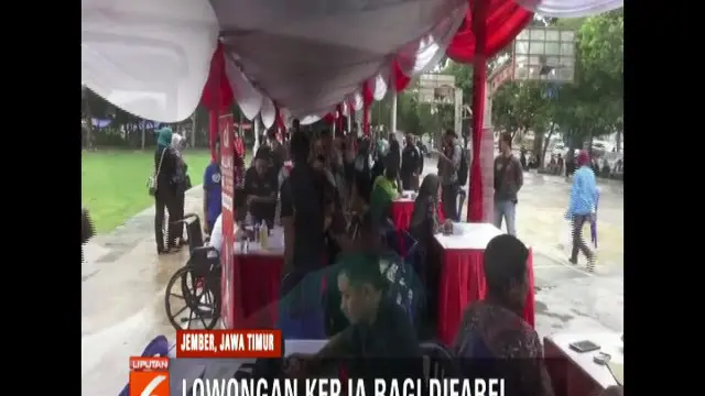 Lowongan Kerja Bagi Penyandang Disabilitas Dibuka di Jember